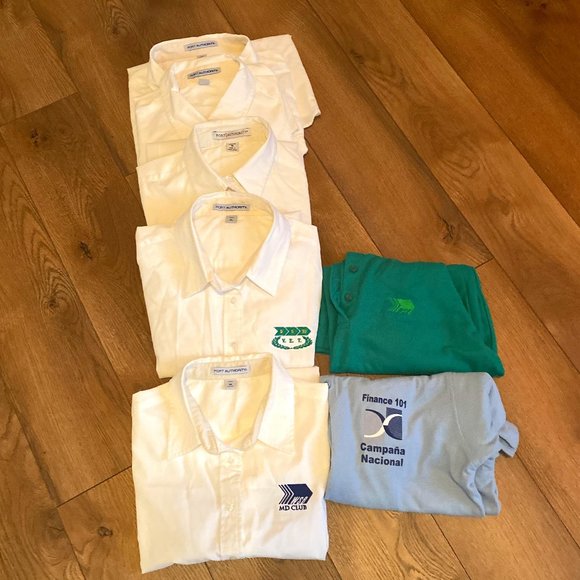 WSB, W F G, MD Club long and short sleeved cotton button down shirts and t-shirt - Picture 1 of 14